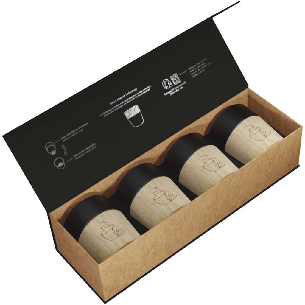 conjunto de 4 canecas