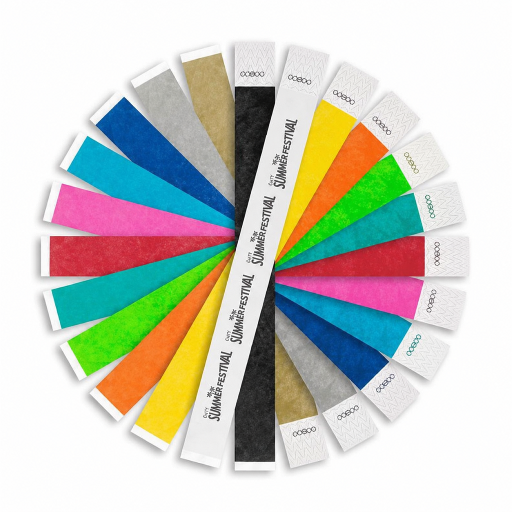 pulseira de identificacao inviolavel em tyvek